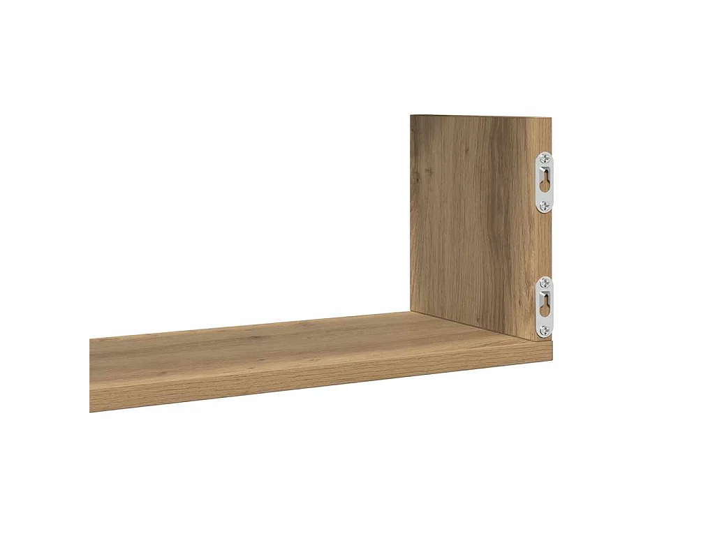 Wandregale 3 Stk. Artisan-Eiche 58x18x18 cm Holzwerkstoff