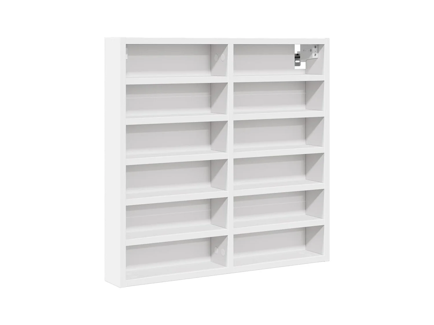 Armoire à vitrine blanc 60x8,5x58 cm bois d'ingénierie