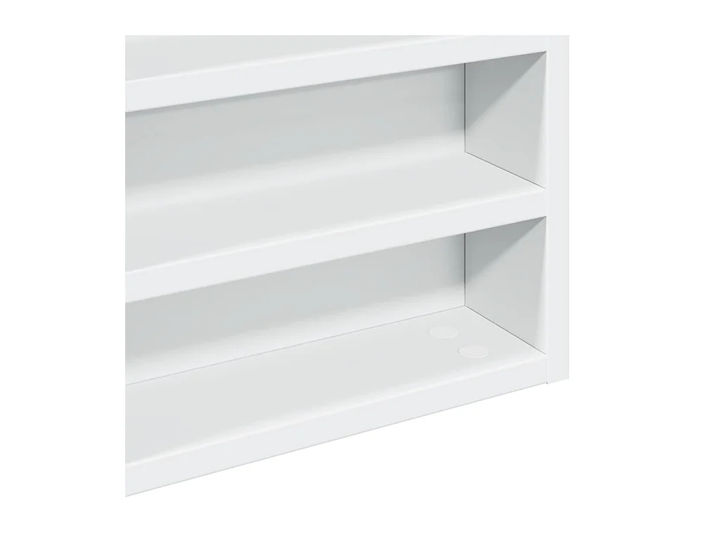 Armoire à vitrine blanc 60x8,5x58 cm bois d'ingénierie