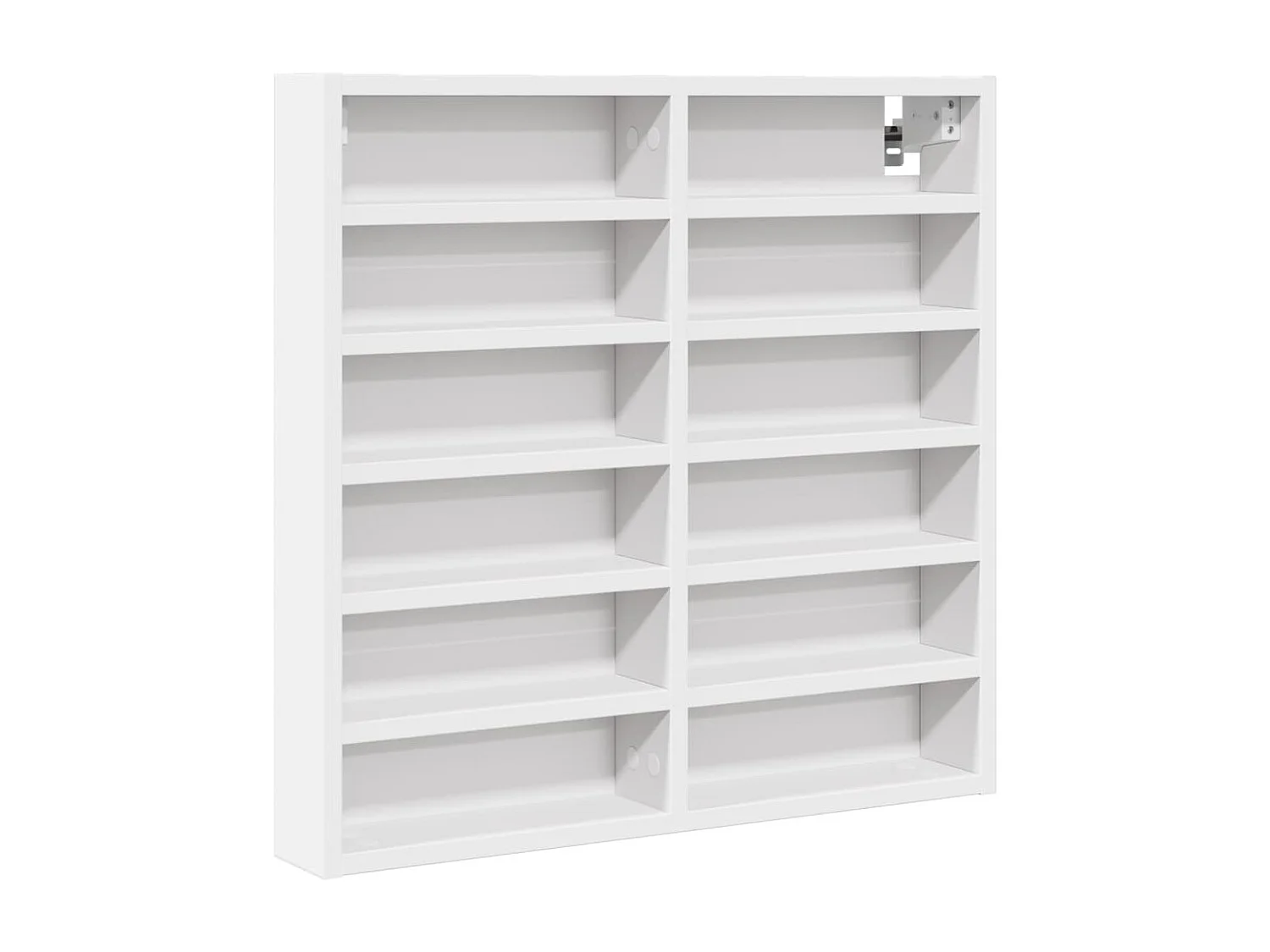 Armoire à vitrine blanc 60x8,5x58 cm bois d'ingénierie