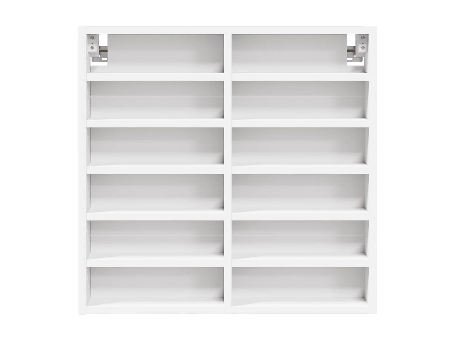Armoire à vitrine blanc 60x8,5x58 cm bois d'ingénierie