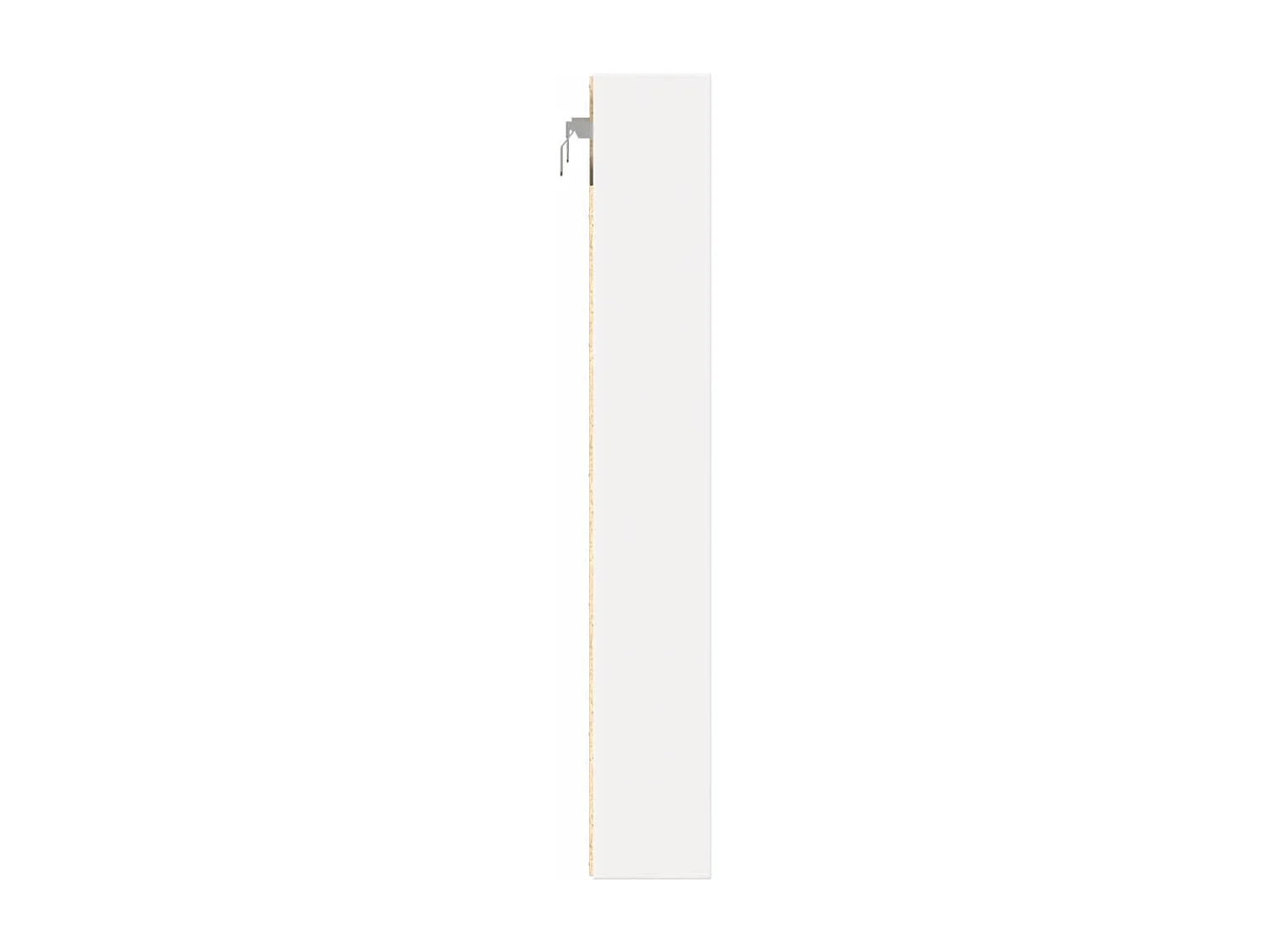 Armoire à vitrine blanc 60x8,5x58 cm bois d'ingénierie