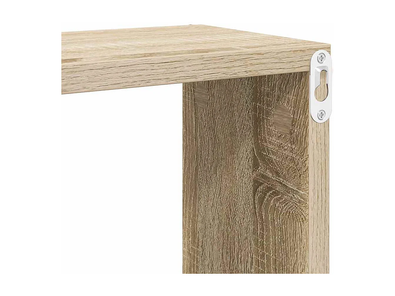 Wandschappen kubus 4 st 30x15x30 cm sonoma eikenkleurig