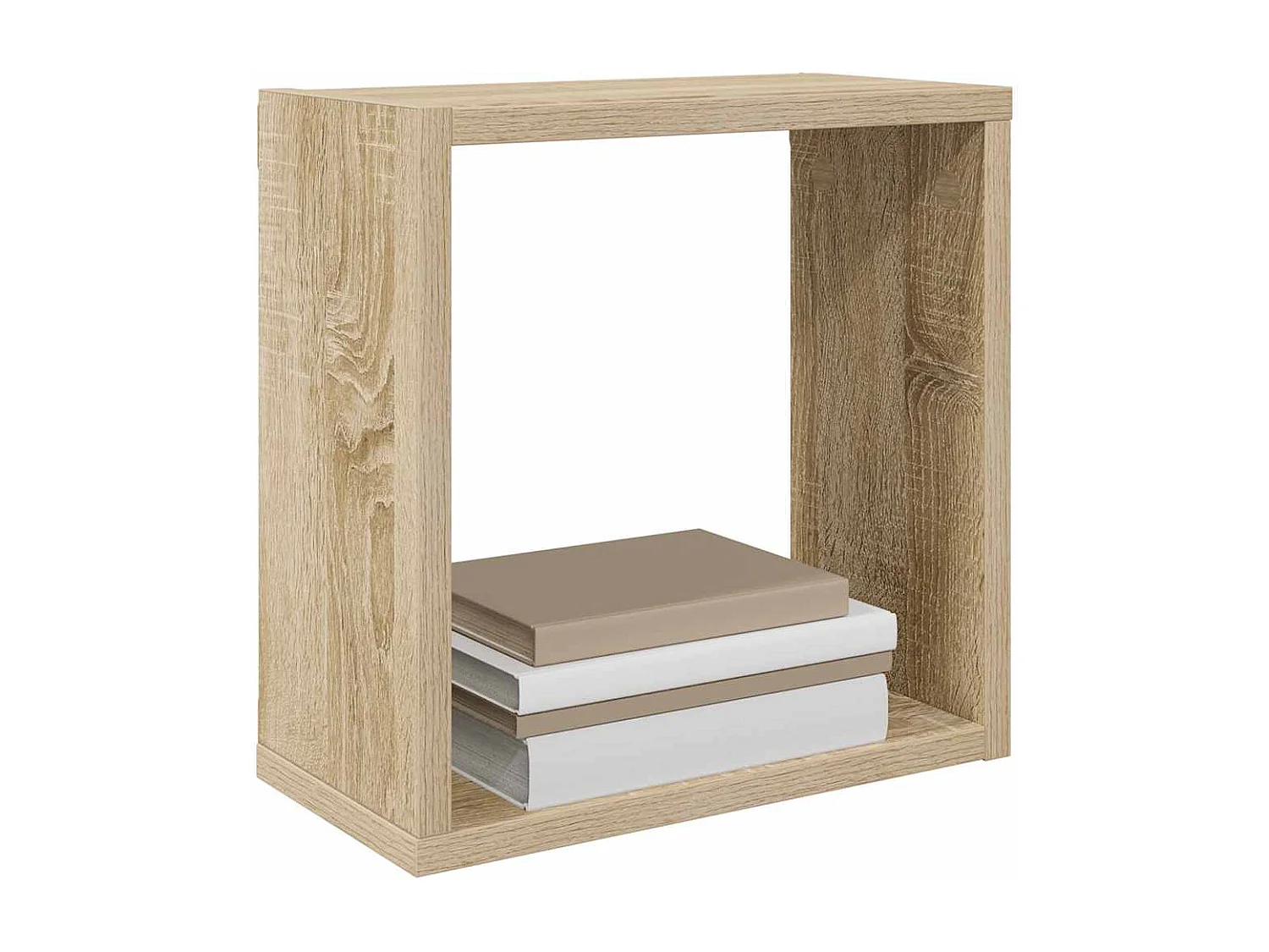 Mensole a Cubo 4 pz Rovere Sonoma 30x15x30 cm