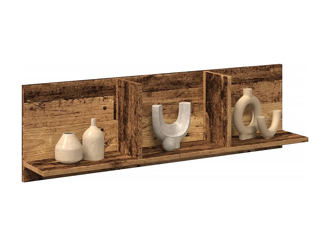 Wandschrank 100x16,5x30 cm Altholz-Optik Holzwerkstoff