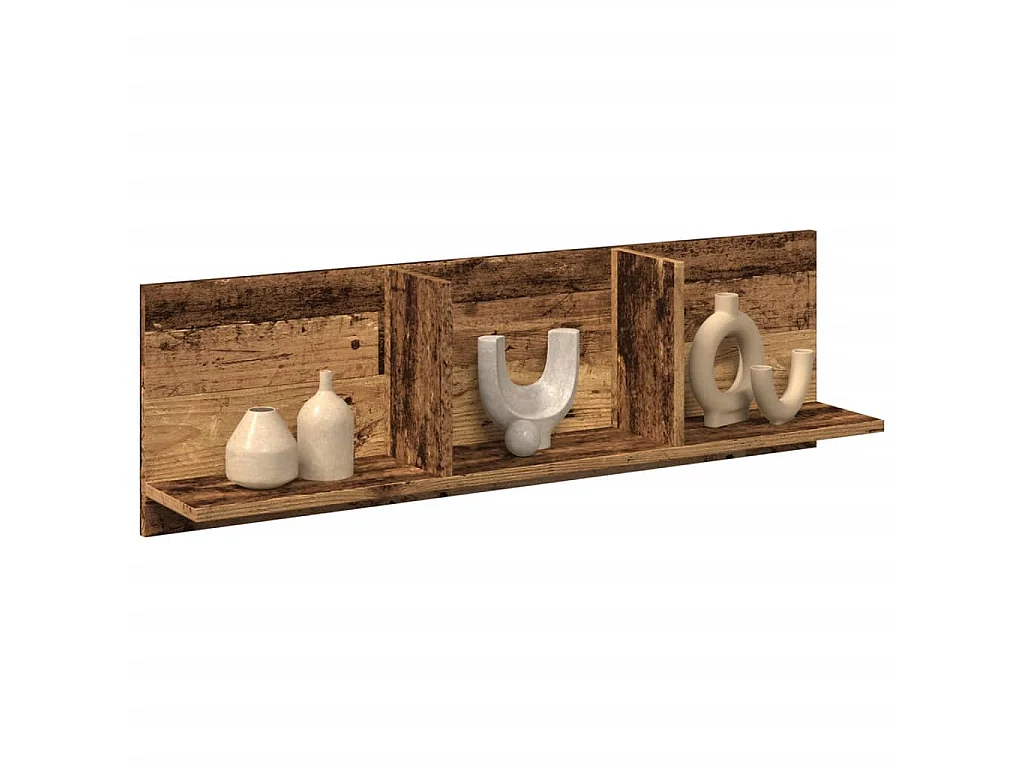 Wandschrank 100x16,5x30 cm Altholz-Optik Holzwerkstoff