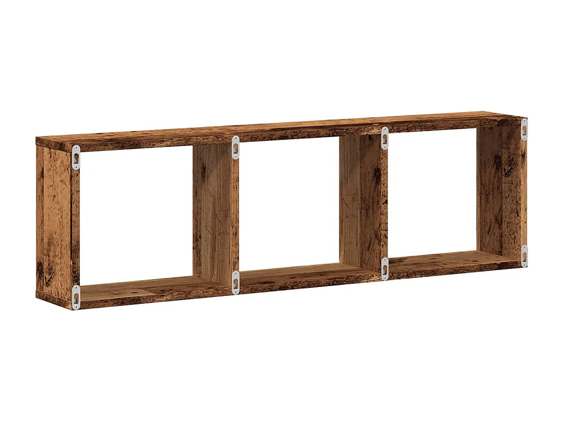 Armoire murale 100x16x30 cm vieux bois bois d'ingénierie