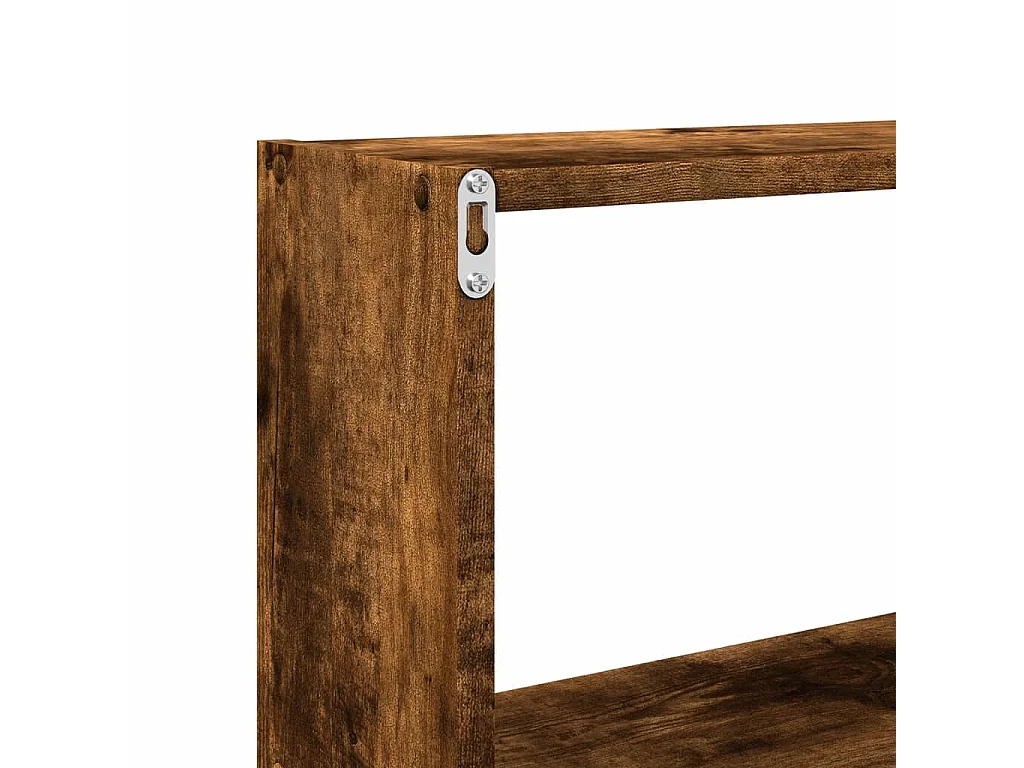 Armoire murale 158x18x53 cm chêne fumé bois d'ingénierie