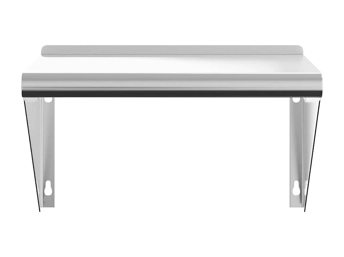 Étagère murale 50x30x31 cm argenté acier inoxydable