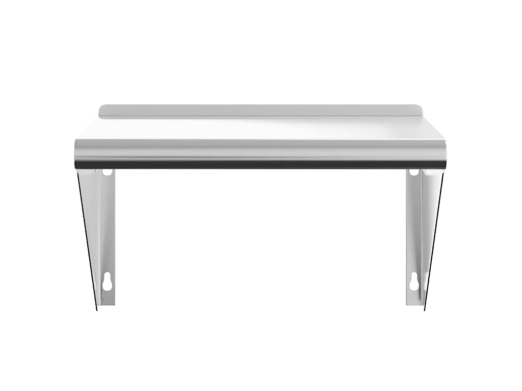 Étagère murale 50x30x31 cm argenté acier inoxydable