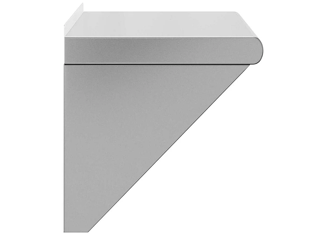 Étagère murale 50x30x31 cm argenté acier inoxydable