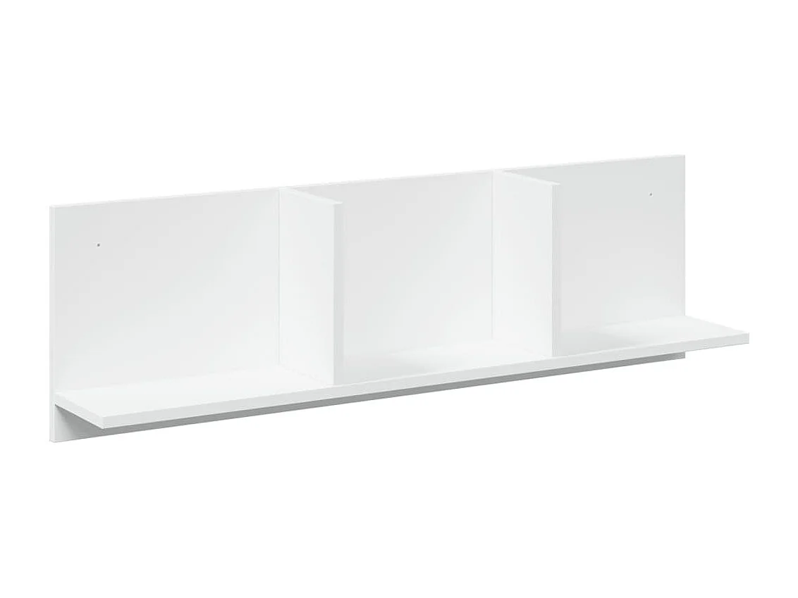 Mobile a Parete 100x16,5x30 cm Bianco in Truciolato