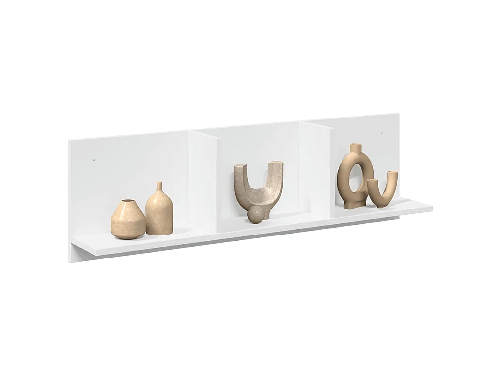 Armoire murale 100x16,5x30 cm blanc bois d'ingénierie