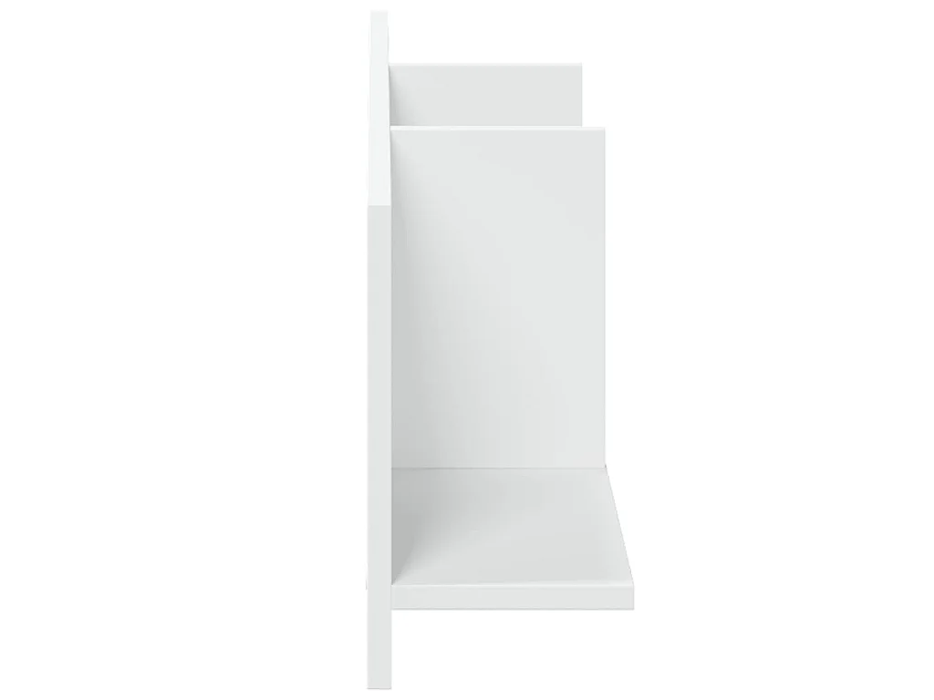 Wandkast 100x16,5x30 cm bewerkt hout wit