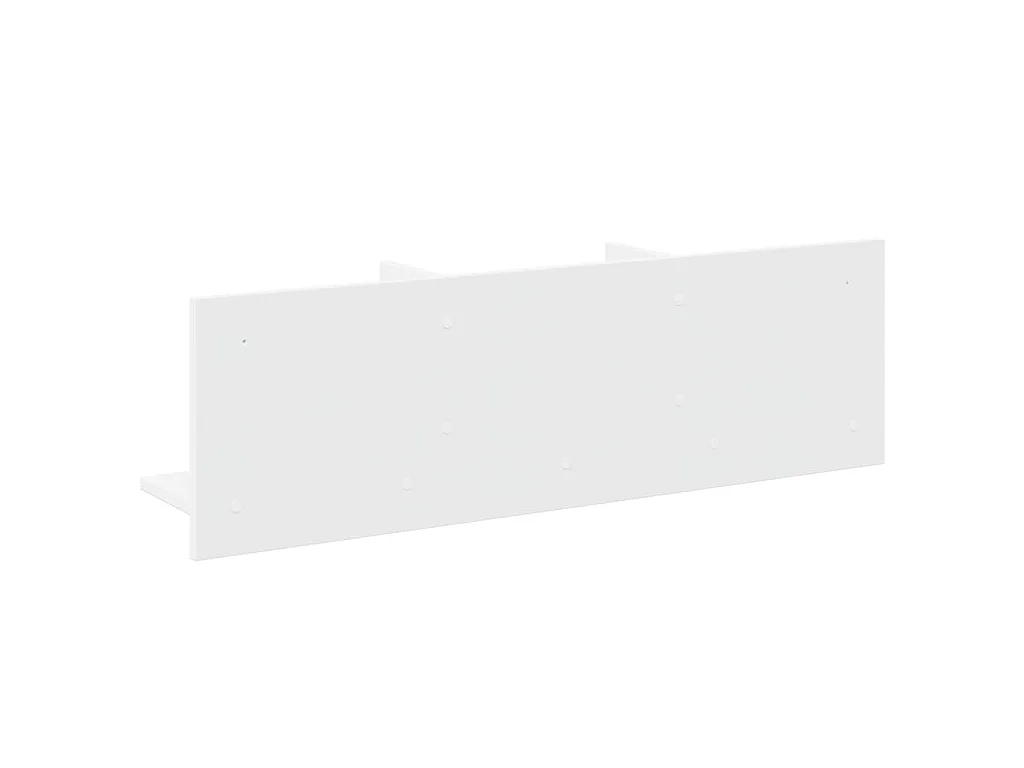 Wandkast 100x16,5x30 cm bewerkt hout wit