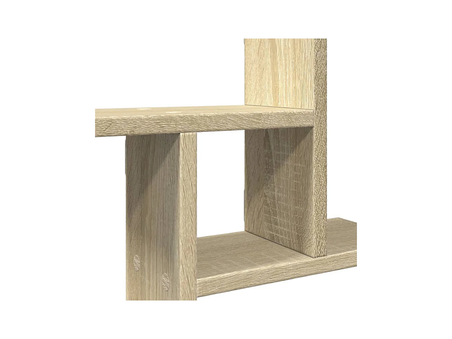 Wandregale 2 Stk. Sonoma-Eiche 50x12x50 cm Holzwerkstoff