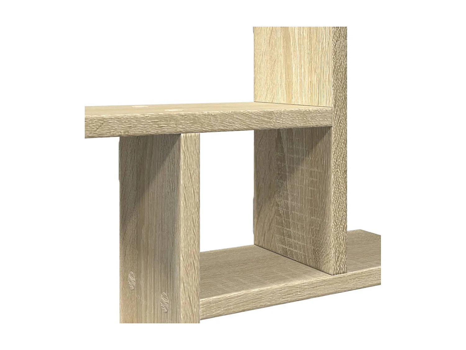 Étagères murales 2pcs chêne sonoma 50x12x50cm bois d'ingénierie