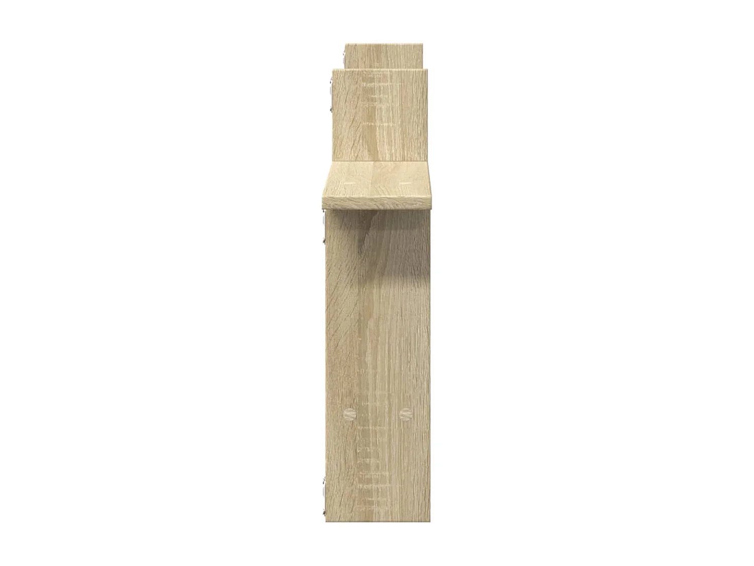 Étagères murales 2pcs chêne sonoma 50x12x50cm bois d'ingénierie