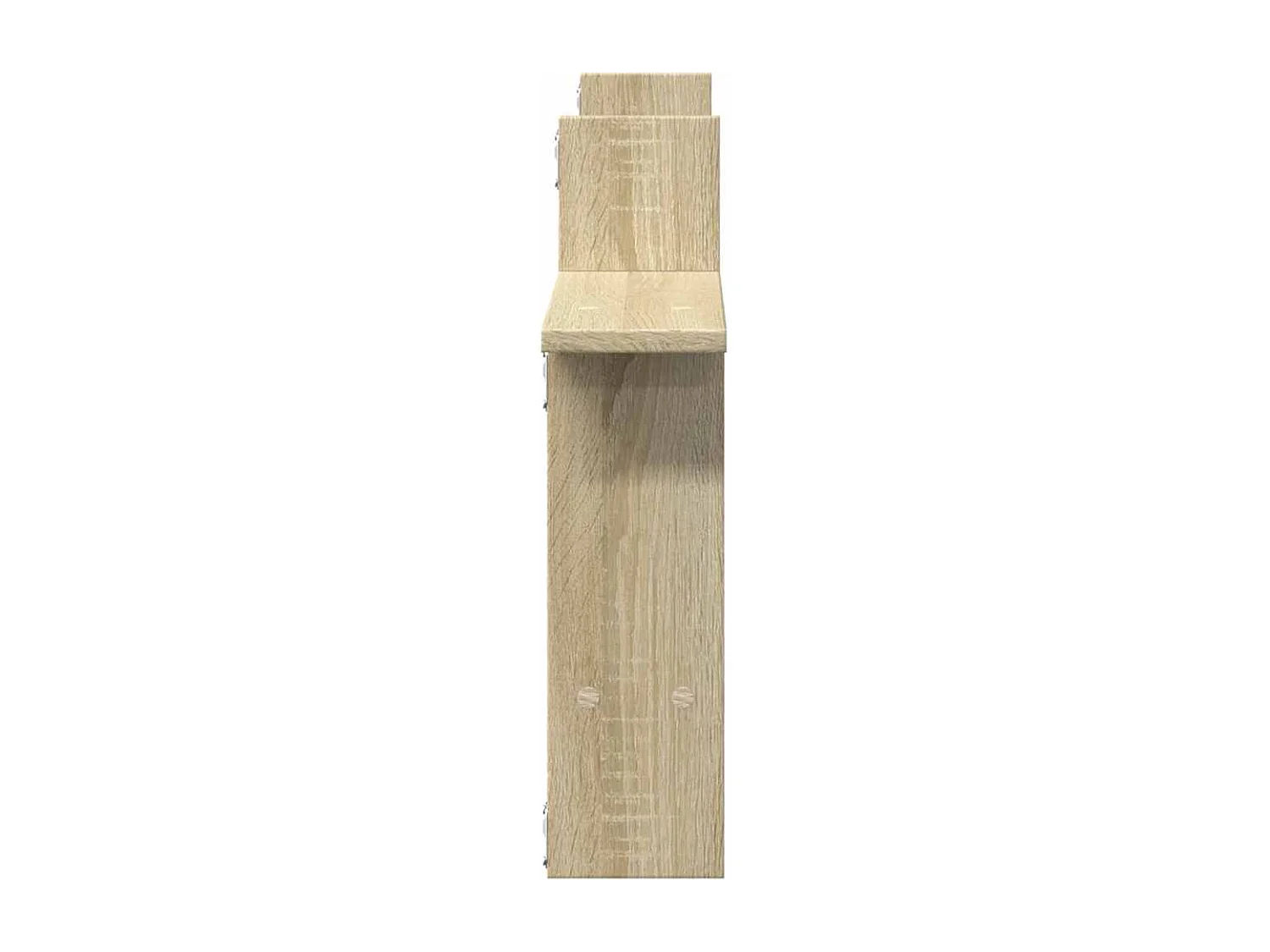 Étagères murales 2pcs chêne sonoma 50x12x50cm bois d'ingénierie