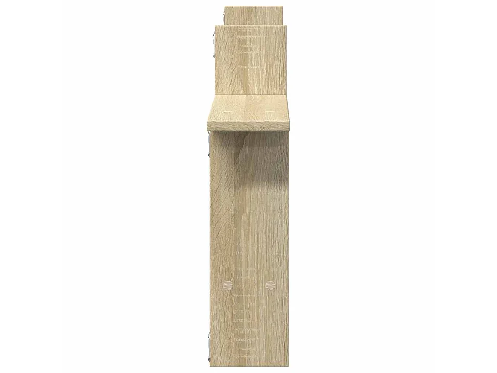 Étagères murales 2pcs chêne sonoma 50x12x50cm bois d'ingénierie