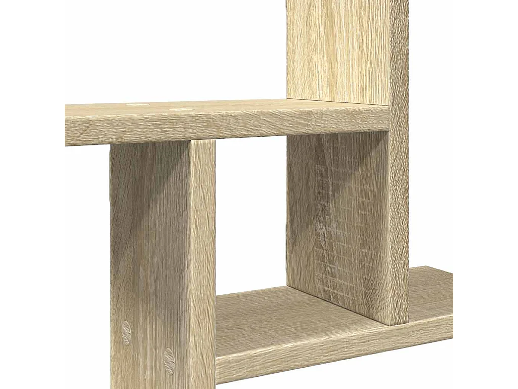 Étagères murales 2pcs chêne sonoma 50x12x50cm bois d'ingénierie