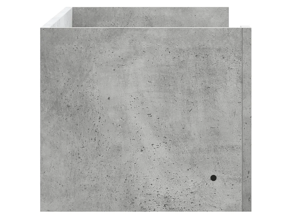 Wandschap 100x35x30,5 cm bewerkt hout betongrijs