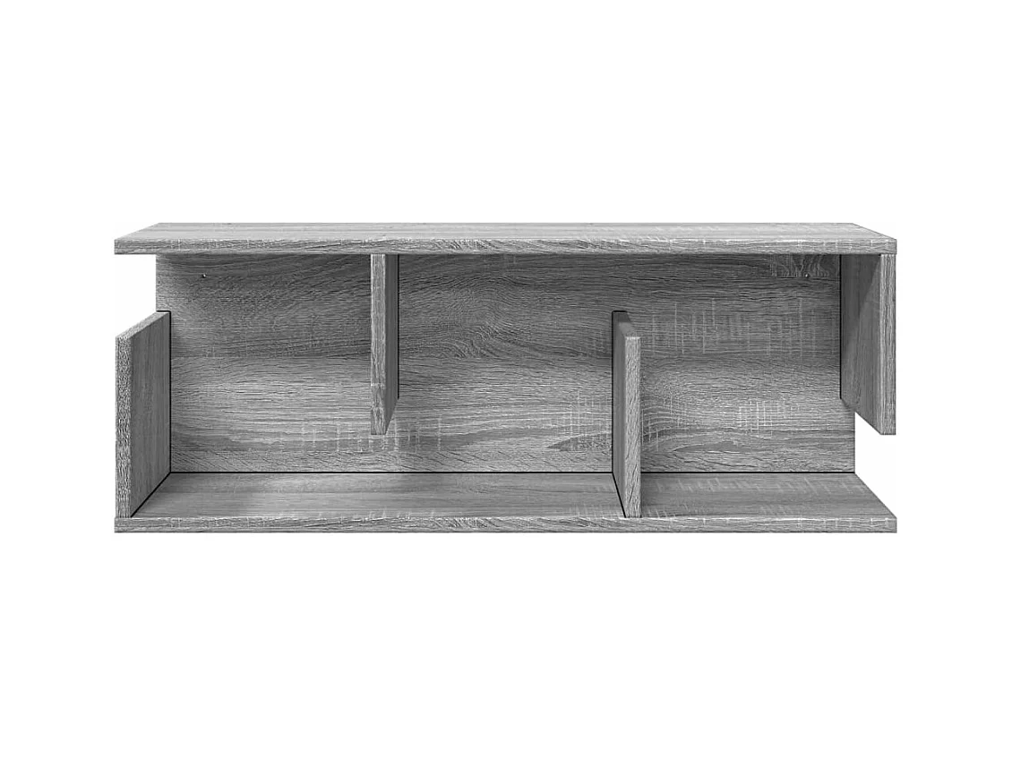 Mobile a Parete 80x20x30 cm Grigio Sonoma in Legno Multistrato