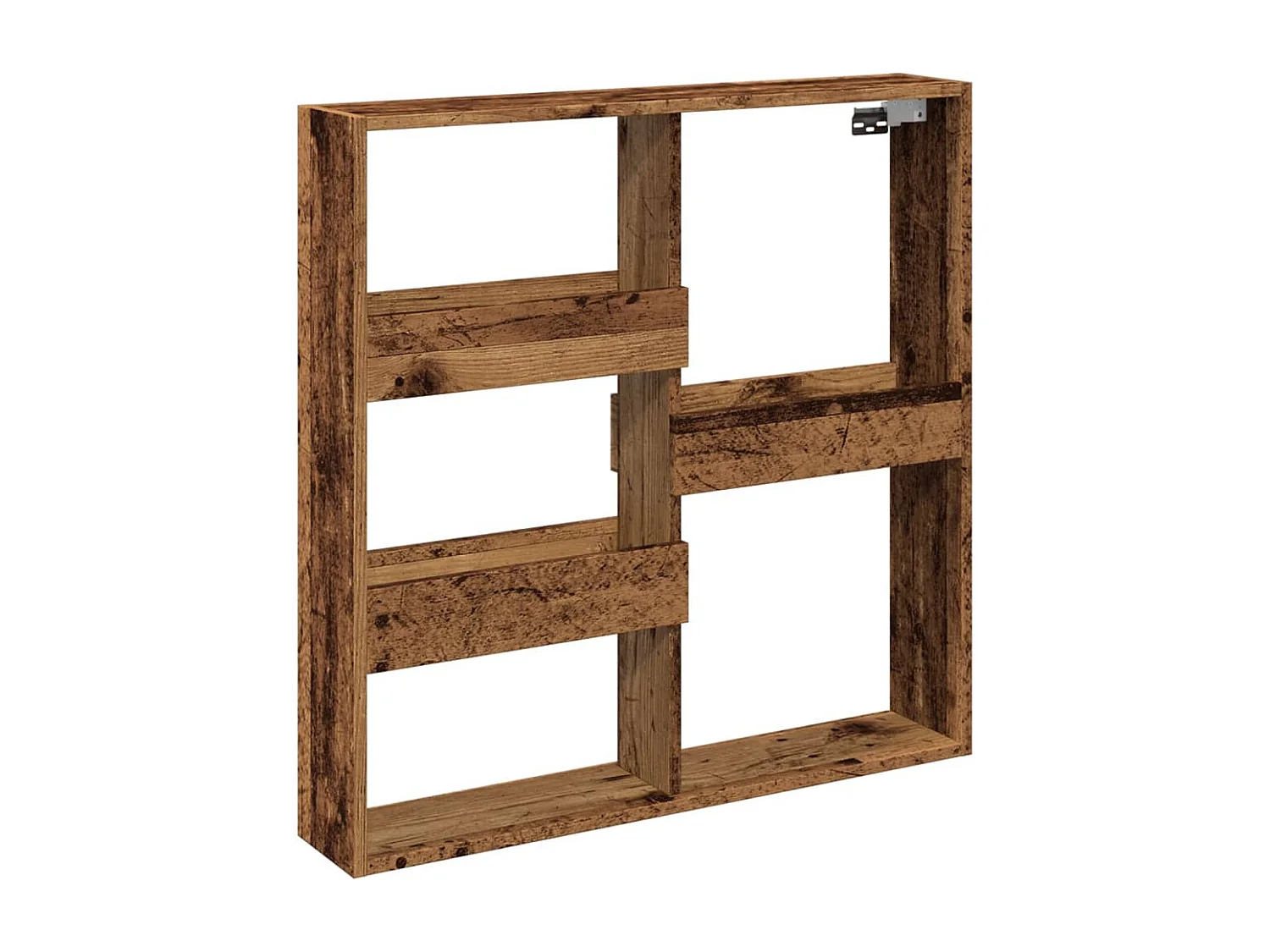 Wandschrank Altholz-Optik 80x15x80 cm Holzwerkstoff