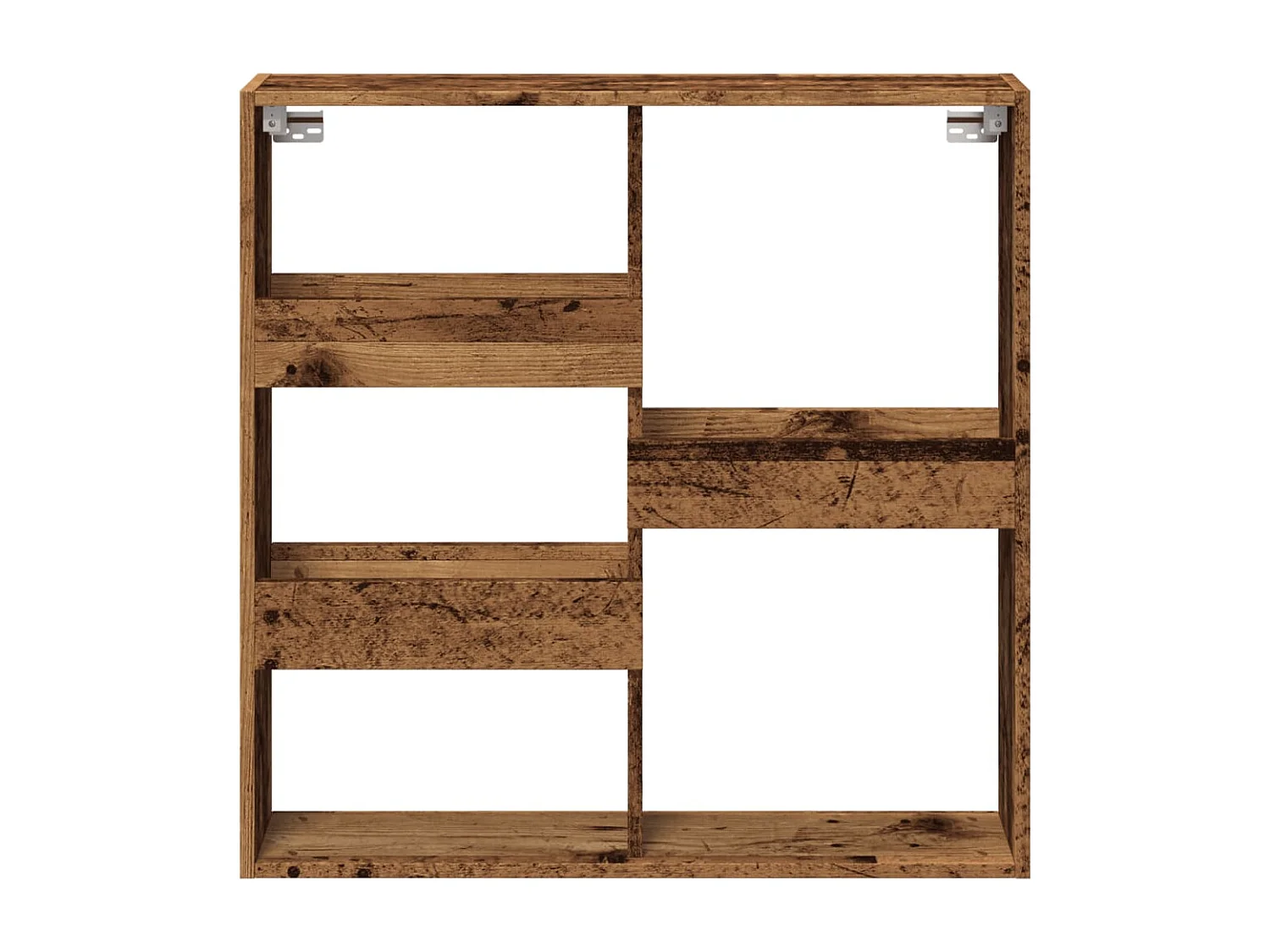 Wandschrank Altholz-Optik 80x15x80 cm Holzwerkstoff