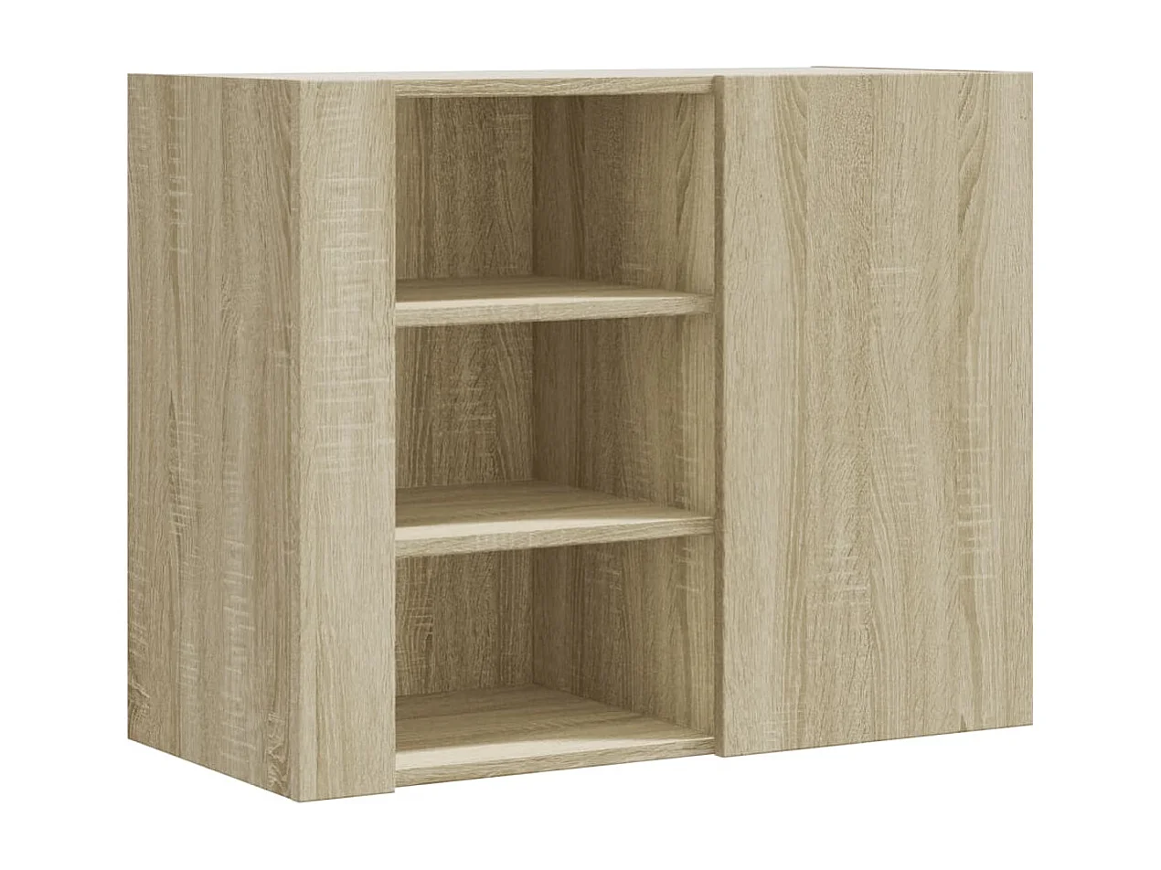 Wandregal Sonoma-Eiche 75x35x60 cm Holzwerkstoff