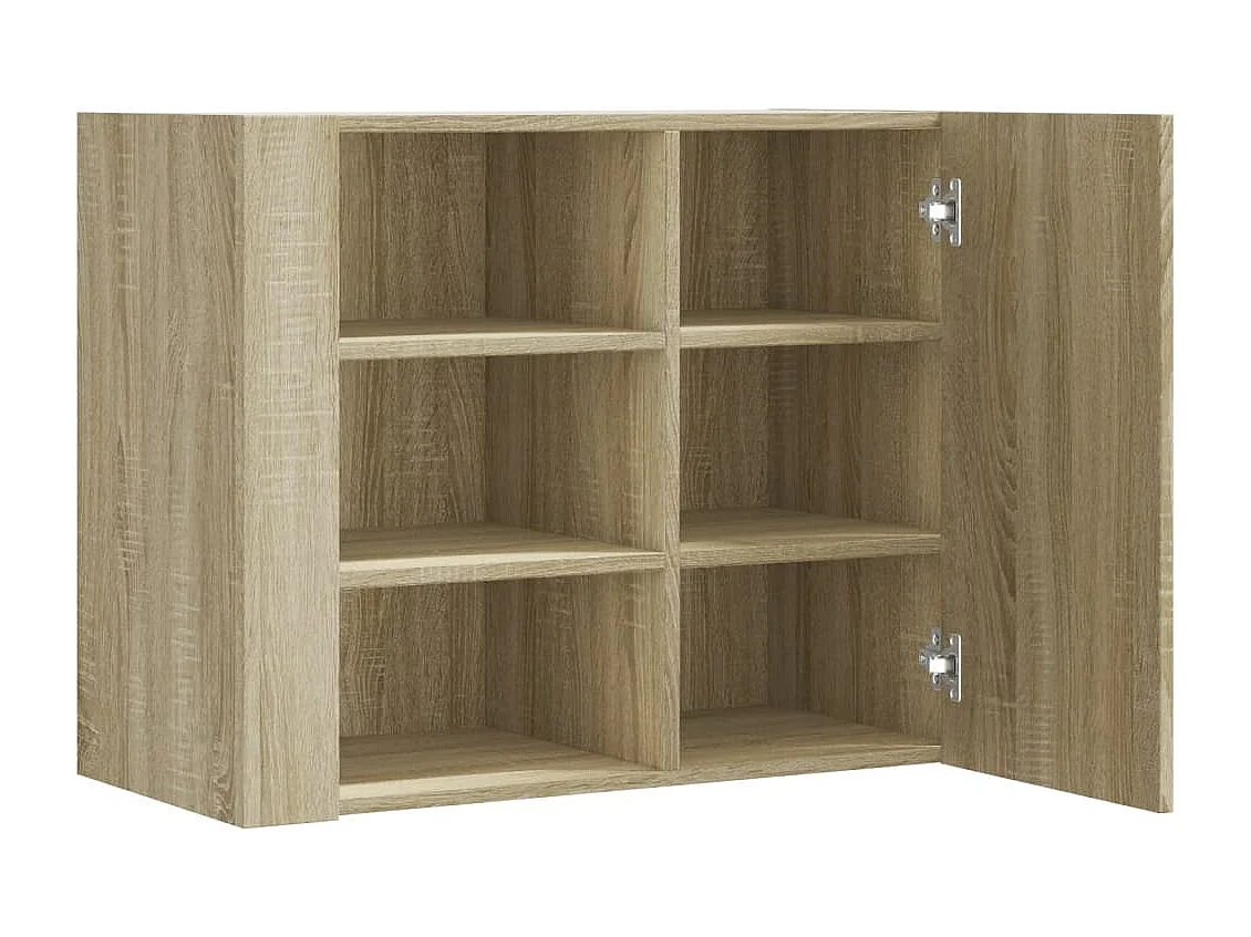 Wandregal Sonoma-Eiche 75x35x60 cm Holzwerkstoff