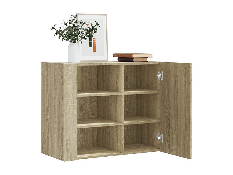 Wandregal Sonoma-Eiche 75x35x60 cm Holzwerkstoff
