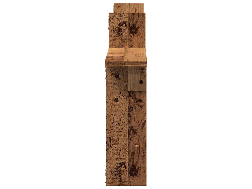 Étagères murales 2 pcs vieux bois 50x12x50 cm bois d'ingénierie