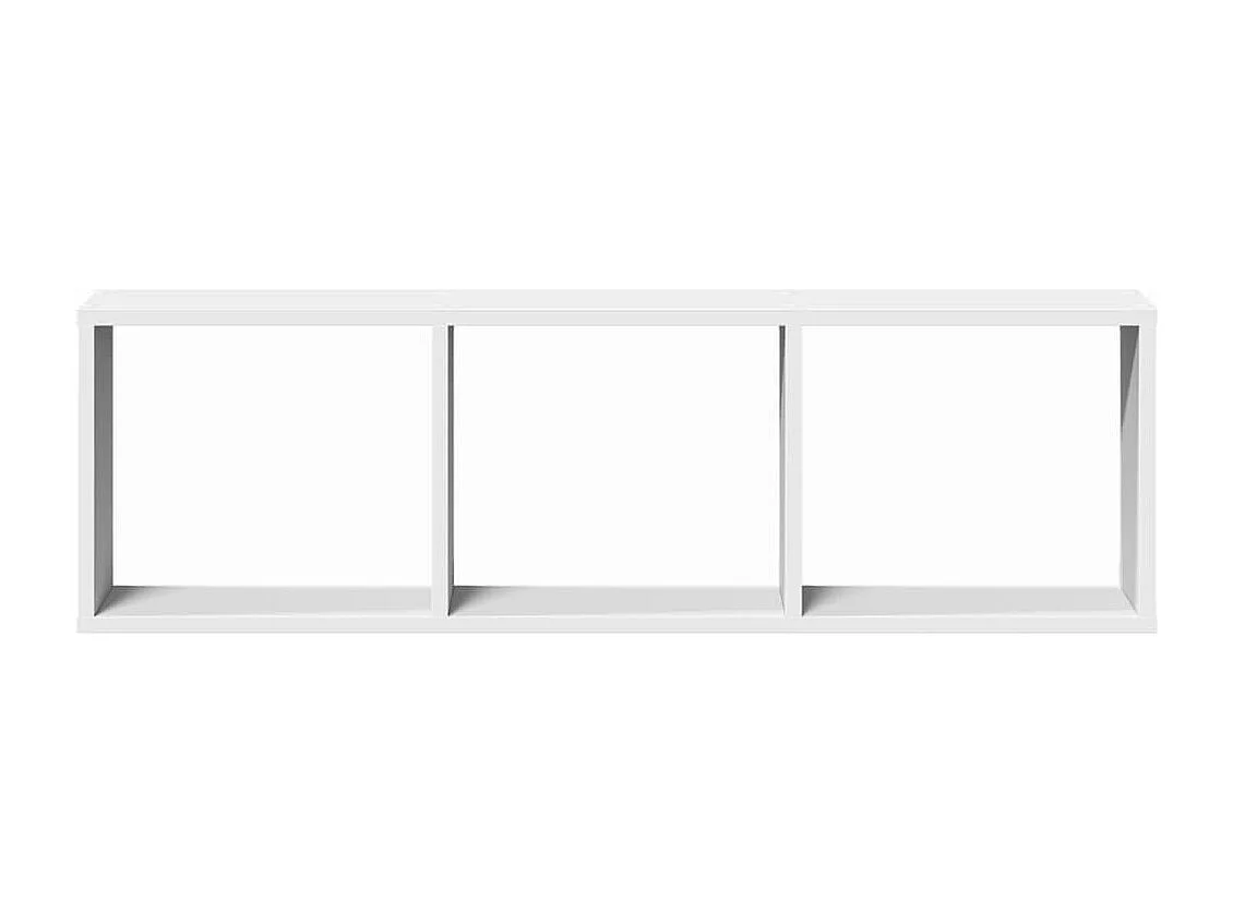 Armoire murale 100x16x30 cm blanc bois d'ingénierie