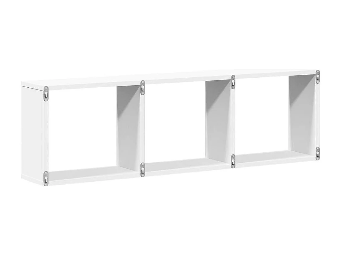 Armoire murale 100x16x30 cm blanc bois d'ingénierie