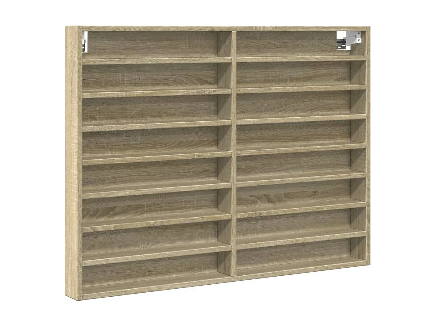 Armoire à vitrine chêne sonoma 100x8,5x75 cm bois d'ingénierie
