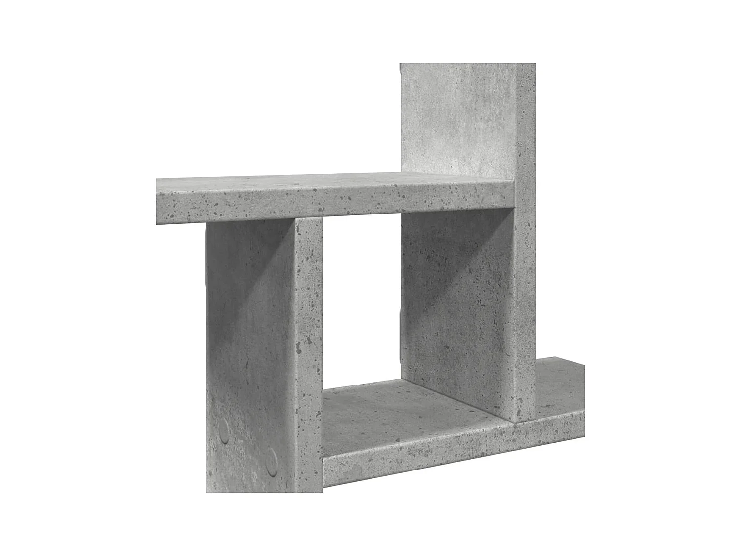 Wandregale 2 Stk. Betongrau 38x12x38 cm Holzwerkstoff