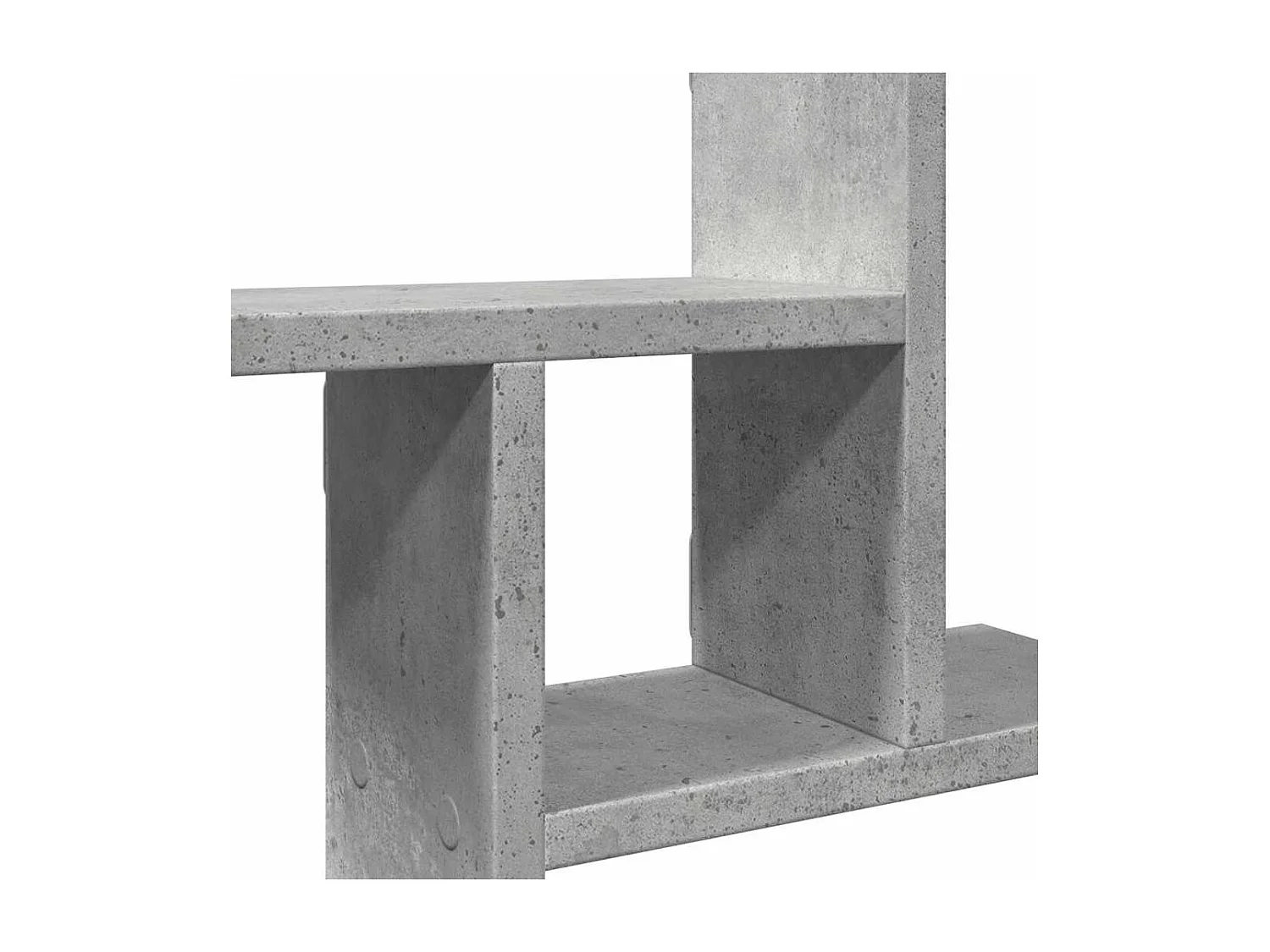 Étagères murales 2 pcs gris béton 38x12x38 cm bois d'ingénierie