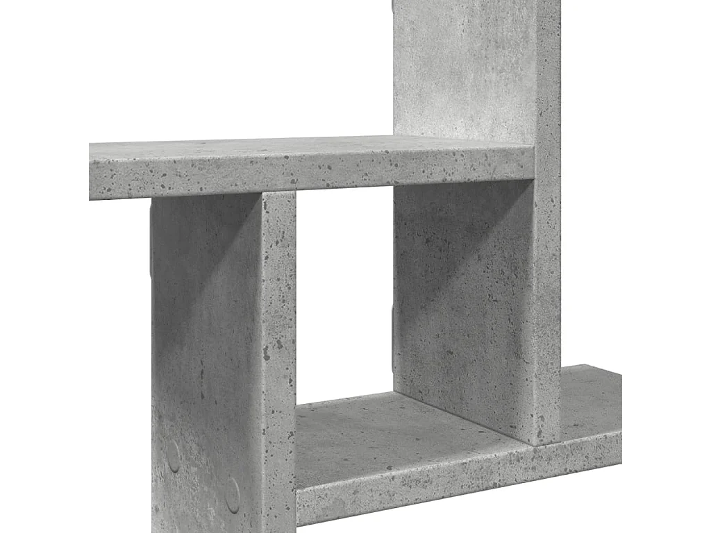Wandregale 2 Stk. Betongrau 38x12x38 cm Holzwerkstoff