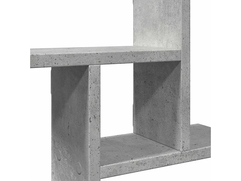 Wandregale 2 Stk. Betongrau 38x12x38 cm Holzwerkstoff
