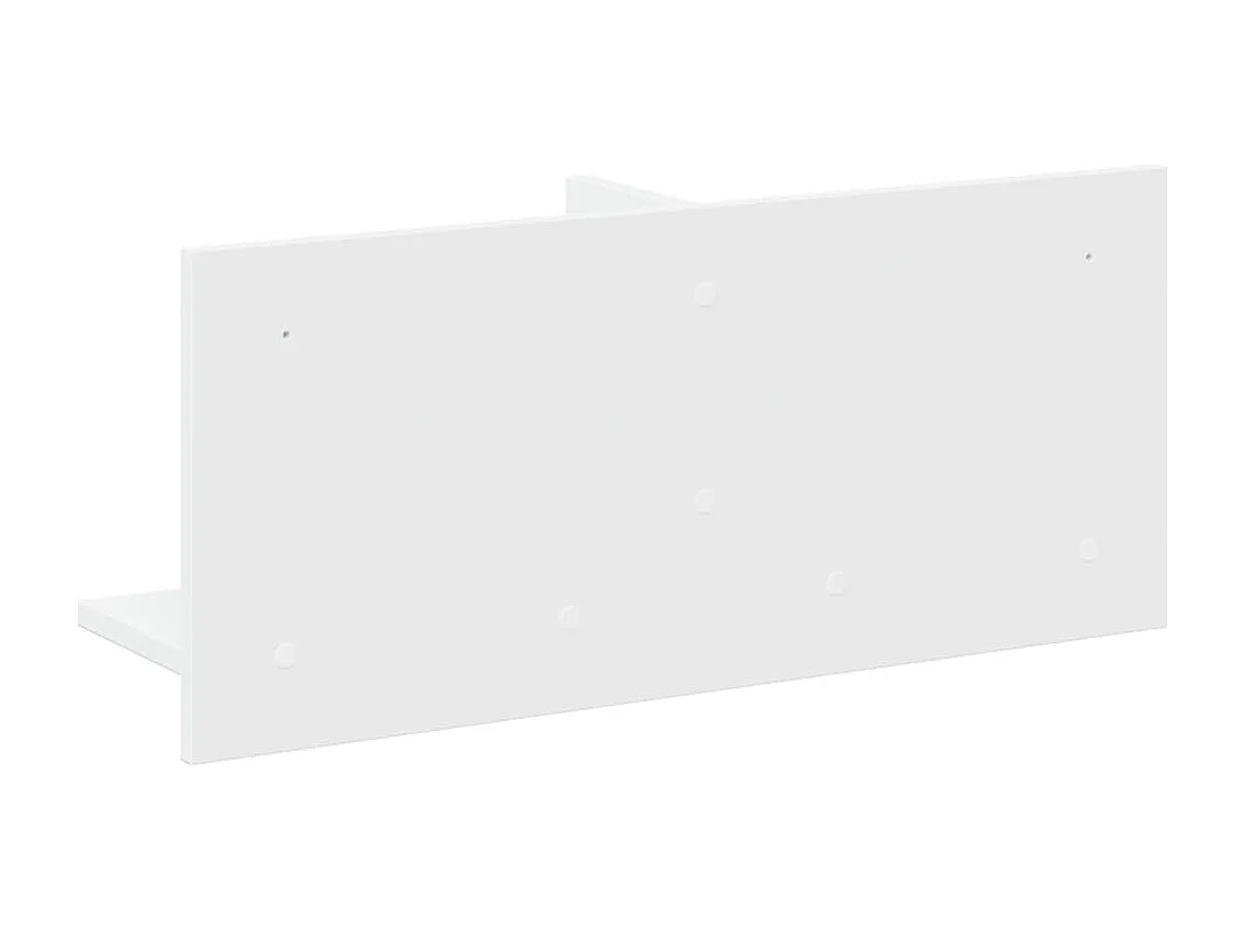 Mobile a Parete 70x16,5x30 cm Bianco in Legno Multistrato