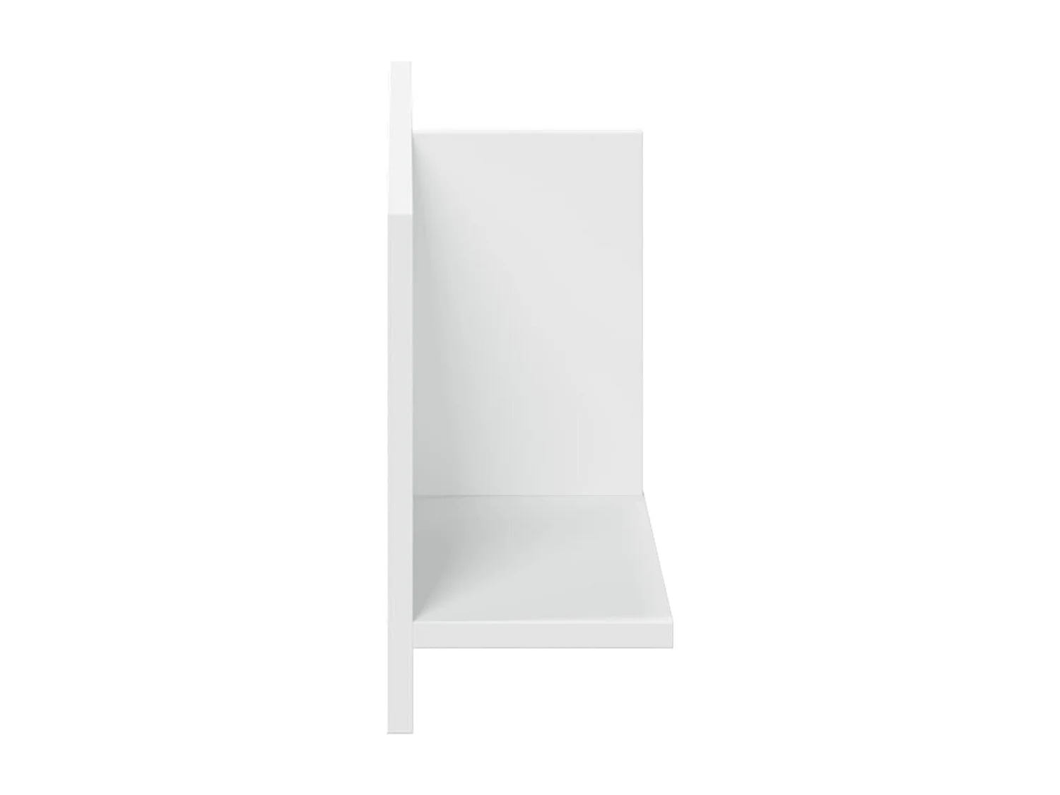 Mobile a Parete 70x16,5x30 cm Bianco in Legno Multistrato