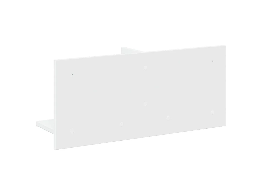 Wandkast 70x16,5x30 cm bewerkt hout wit