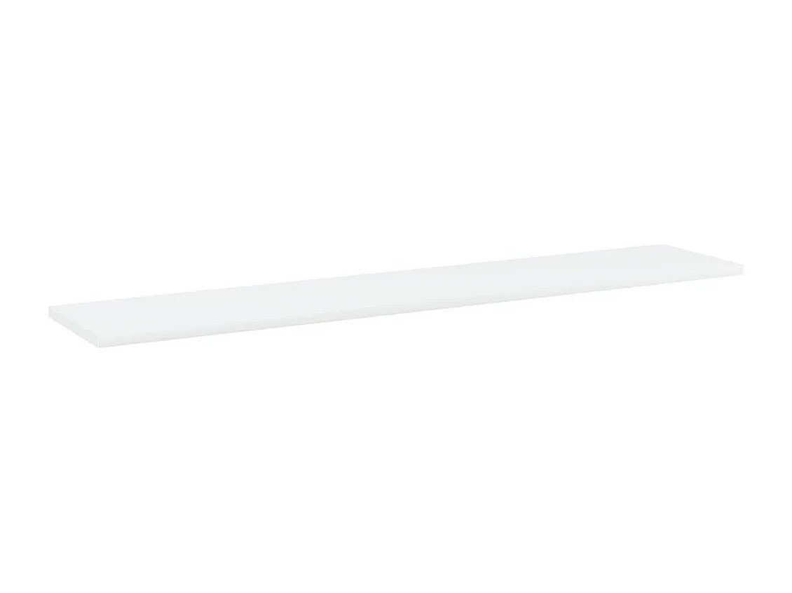 Panneaux de bibliothèque 8 pcs Blanc 100x20x1,5 cm Aggloméré
