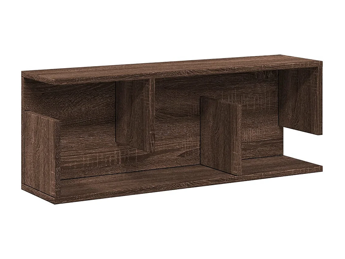 Mobile a Parete 80x20x30 cm Rovere Marrone in Legno Multistrato