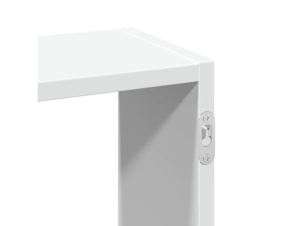 Prateleira de parede 159x18x66 cm derivados de madeira branco