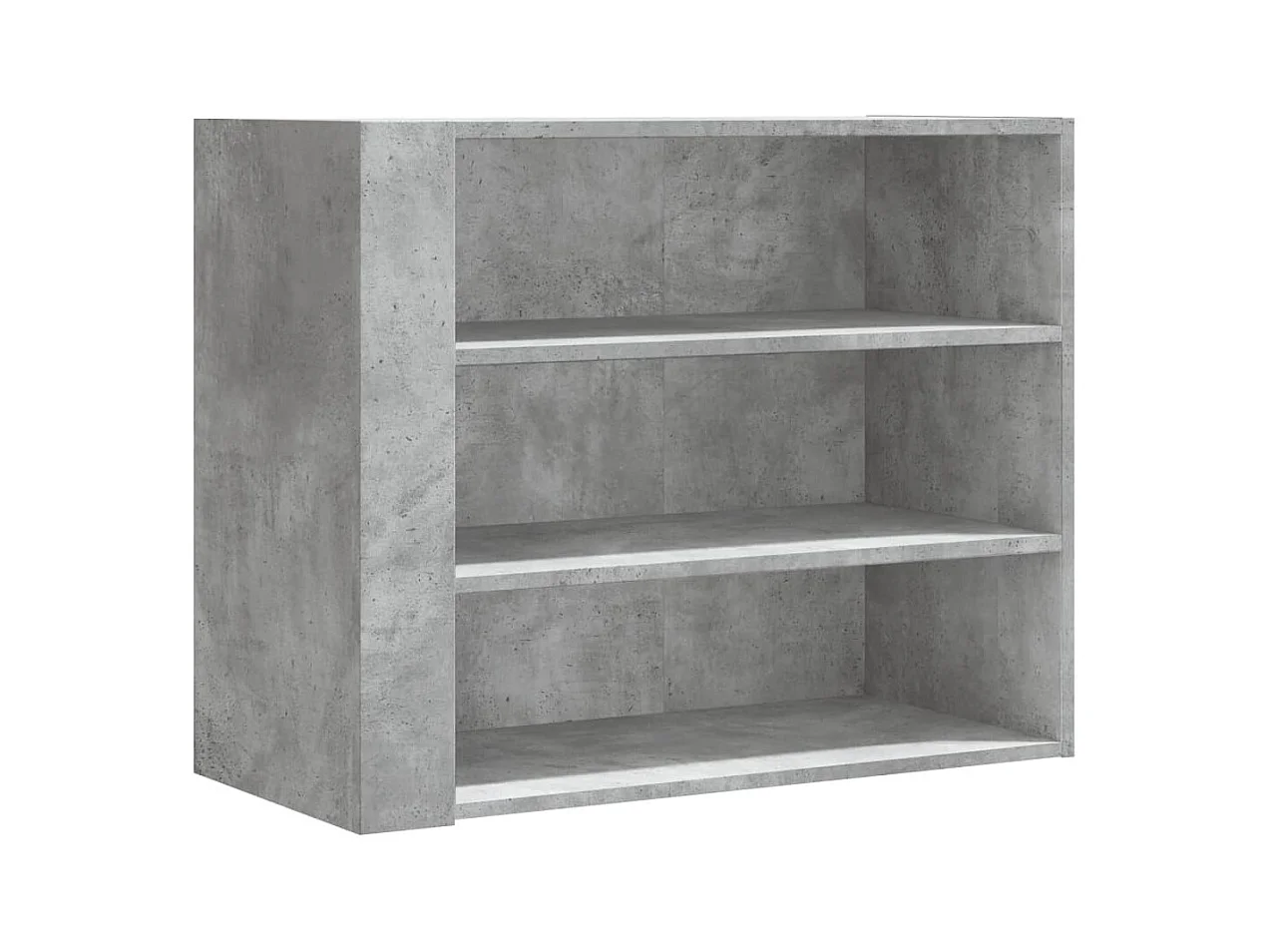 Wandregal Betongrau 75x35x60 cm Holzwerkstoff