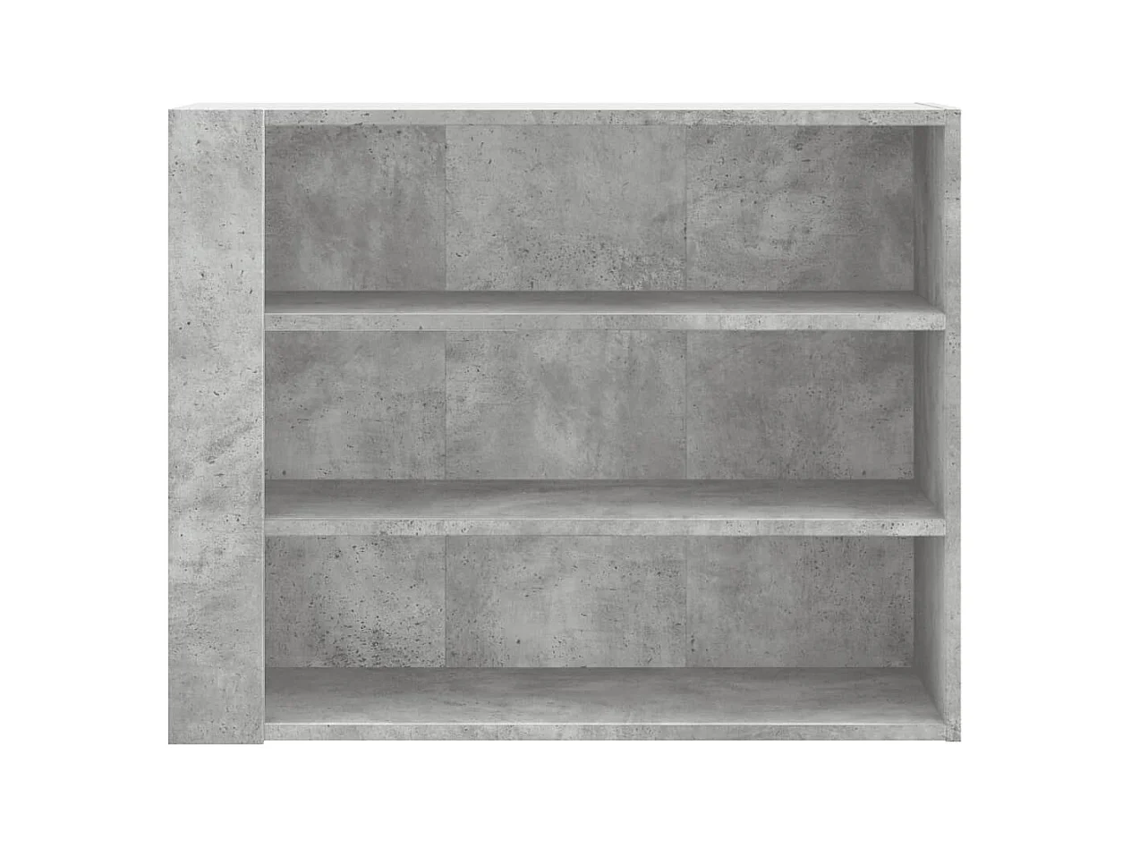 Wandregal Betongrau 75x35x60 cm Holzwerkstoff