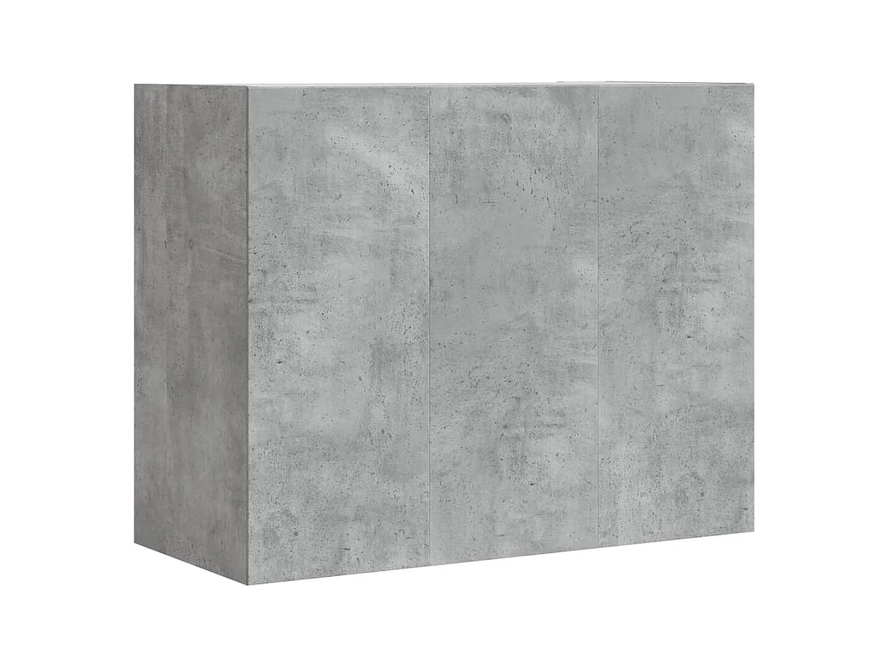 Wandregal Betongrau 75x35x60 cm Holzwerkstoff