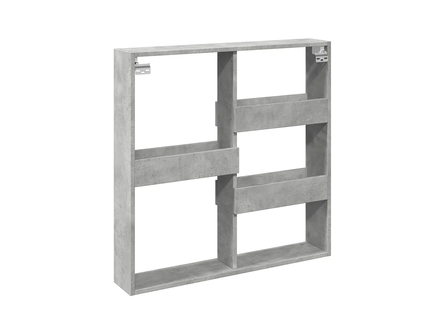 Wandschrank Betongrau 80x15x80 cm Holzwerkstoff